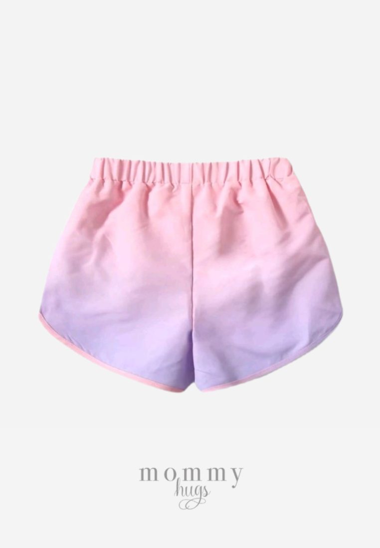 Pastel Skies Shorts for Toddler Girls