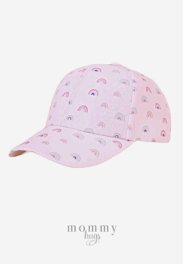 Pink Rainbow Cap 6-10yo