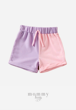 Purple Pink Shorts for Girls