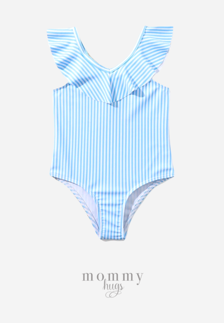 Blue Skies Pin Twinning Swimsuit ( Mom and Daughter )