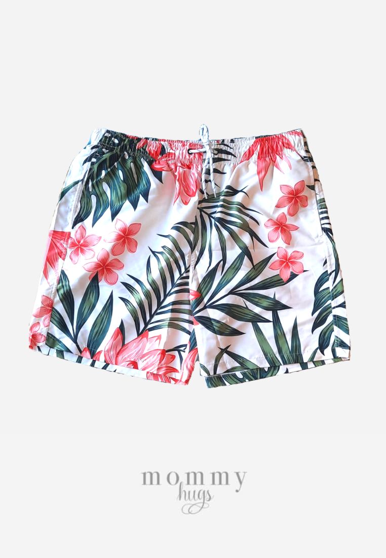 Green Palm Two Swim Shorts Daddy