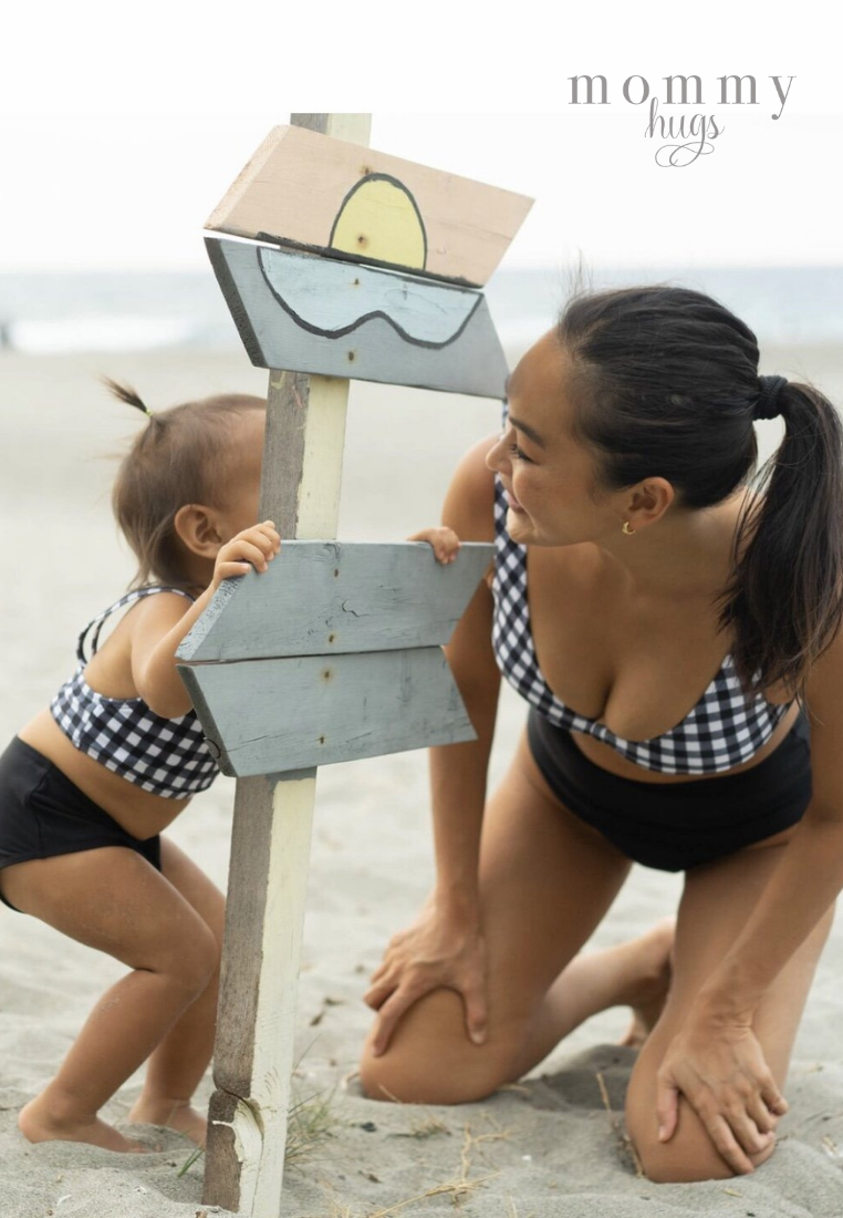 Mom & Daughter Black and White Checkered