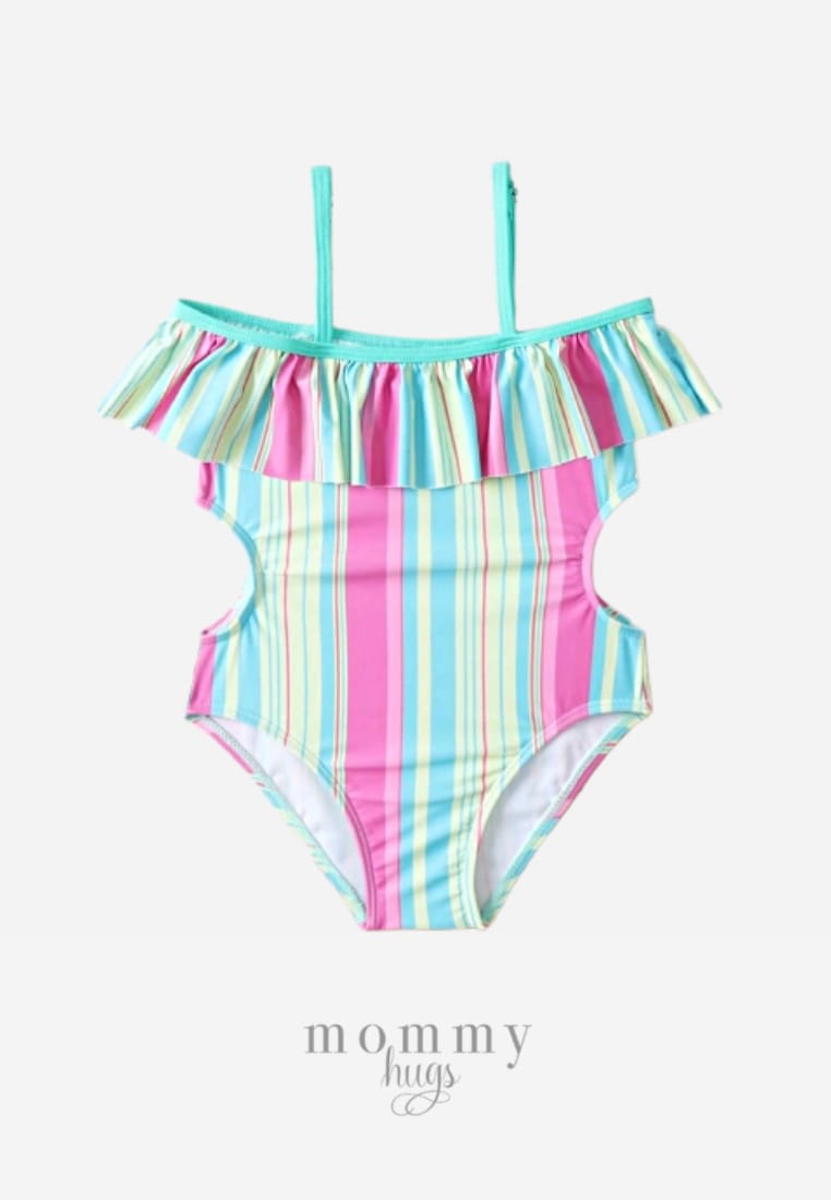 Stripes Pattern Swimwear