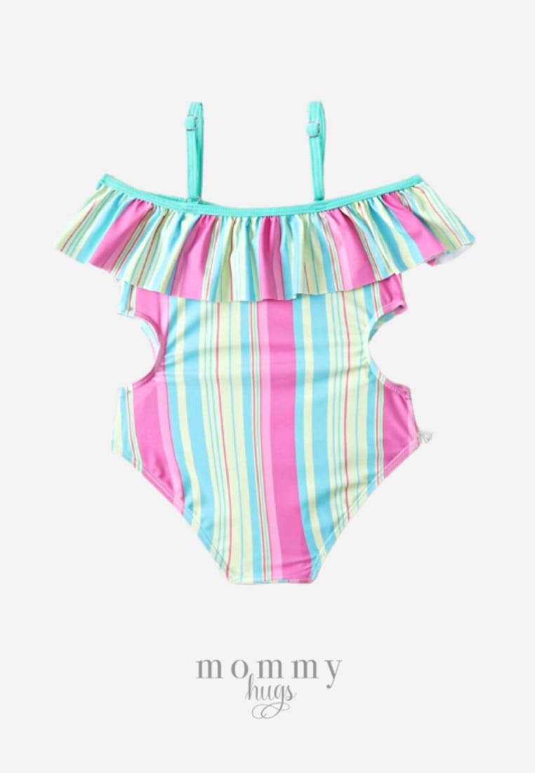 Stripes Pattern Swimwear