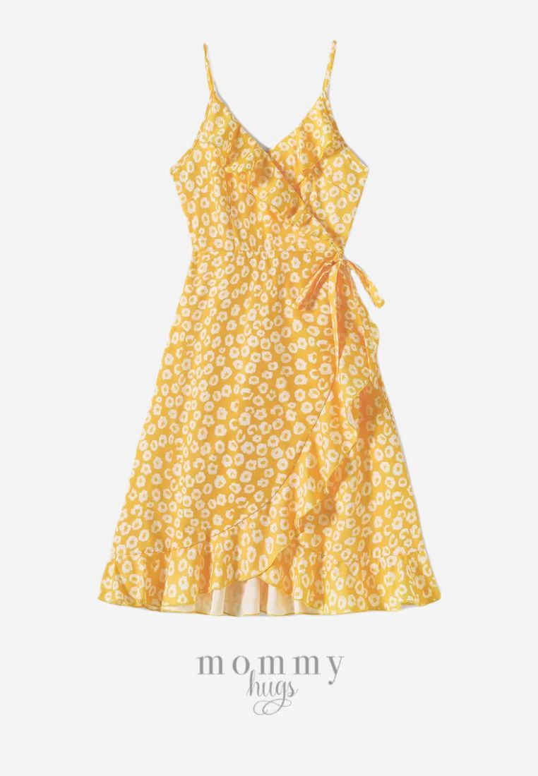 Yellow Meadow Dress Mommy and Daughter