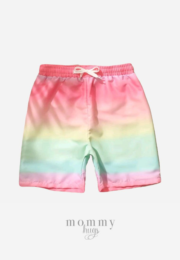 Rainbow Mermaid Swim Shorts Preteens/Teens