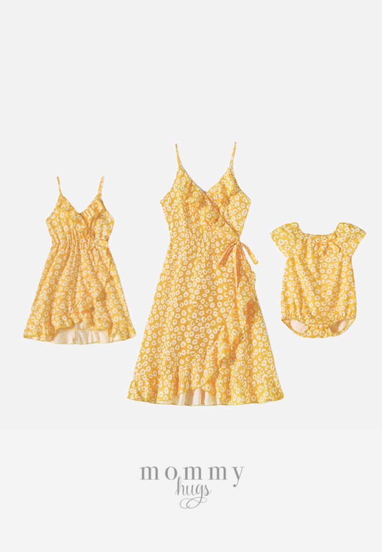 Yellow Meadow Dress Mommy and Daughter