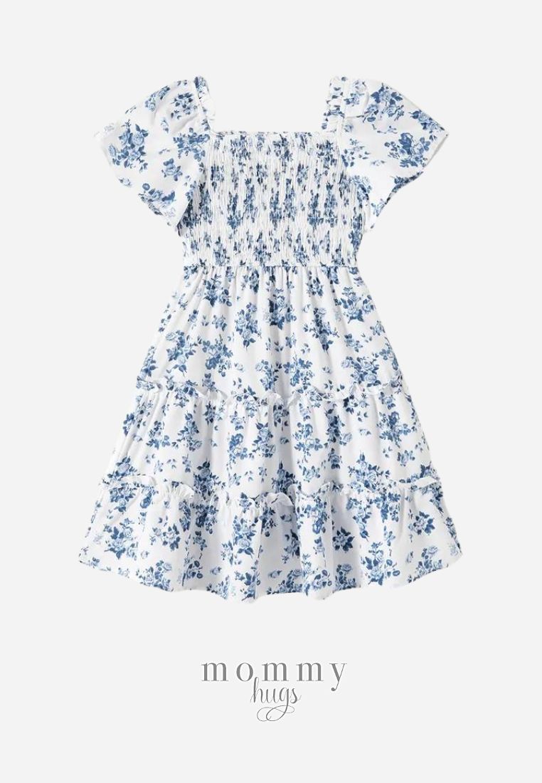 Forget-me-not Summer Dress/Romper for Mommy and Daughter