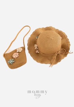 Blossomy Hat & Bag Set for Girls