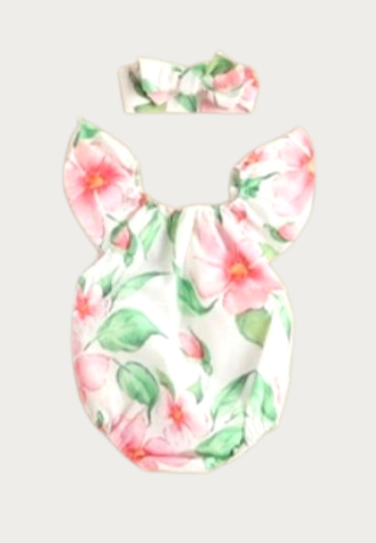 Kalachuchi  Romper for Baby Girls