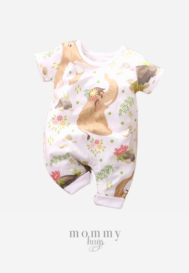 Elephant Print Onesie Unisex