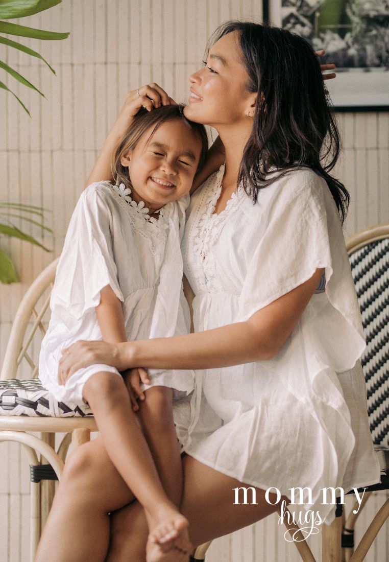 Floral Laced White Cover up Dress