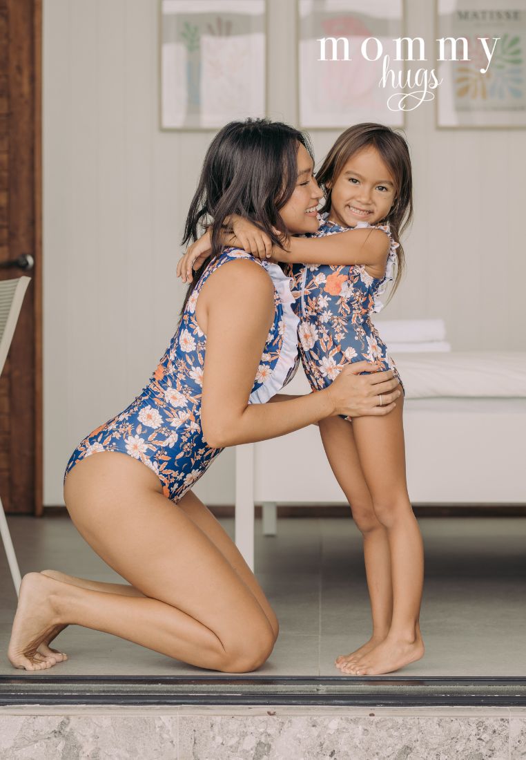 Golden Florid Ruffles Twinning Swimwear (Mom & Daughter)